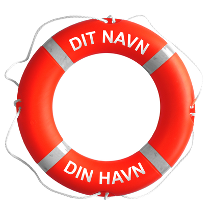 SOLAS redningskrans med egen tekst