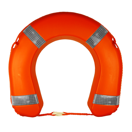 Hesteskokrans orange med refleksbånd